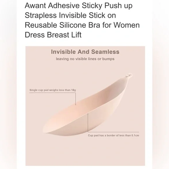 Strapless Sticky Bra Set - Picture 4 of 7